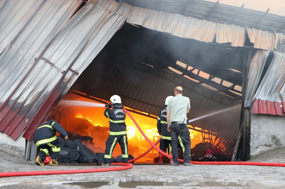 Kahramanmaraş’ta tekstil fabrikasında yangın
